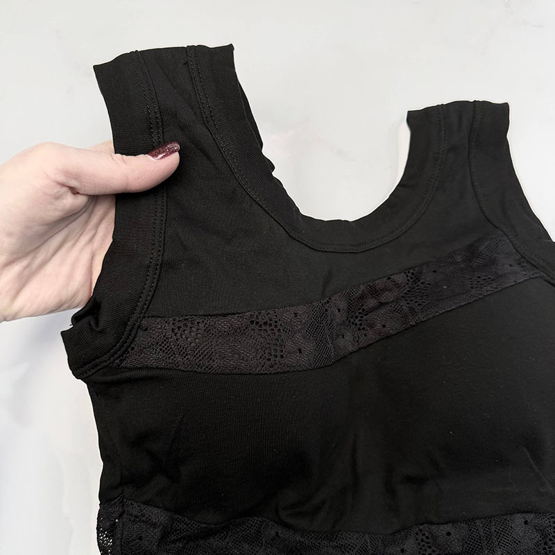 نیم‌ تنه کراپ زنانه وارداتی مدل نیمه گیپور کد 173