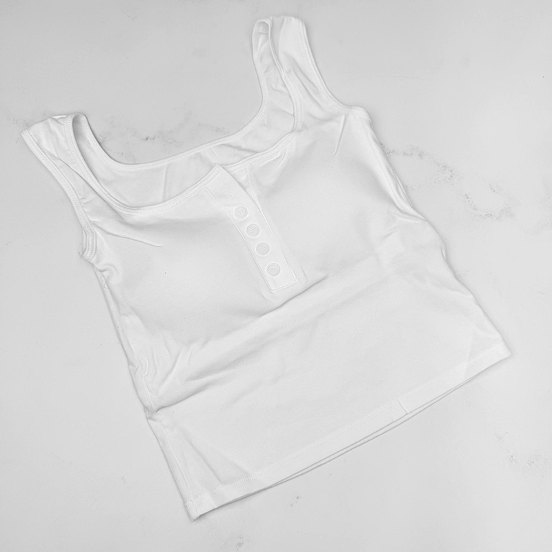 نیم‌ تنه کراپ زنانه وارداتی مدل اسپرت دکمه دار کد 1993