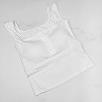 نیم‌ تنه کراپ زنانه وارداتی مدل اسپرت دکمه دار کد 1993