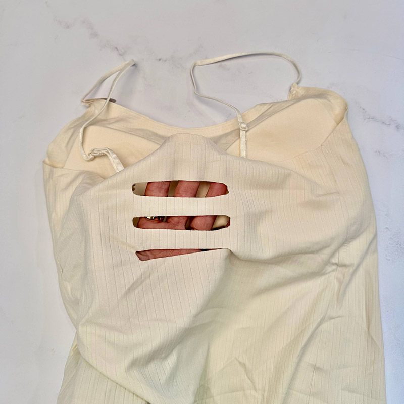 نیم‌ تنه کراپ زنانه وارداتی مدل لیزری کد 136