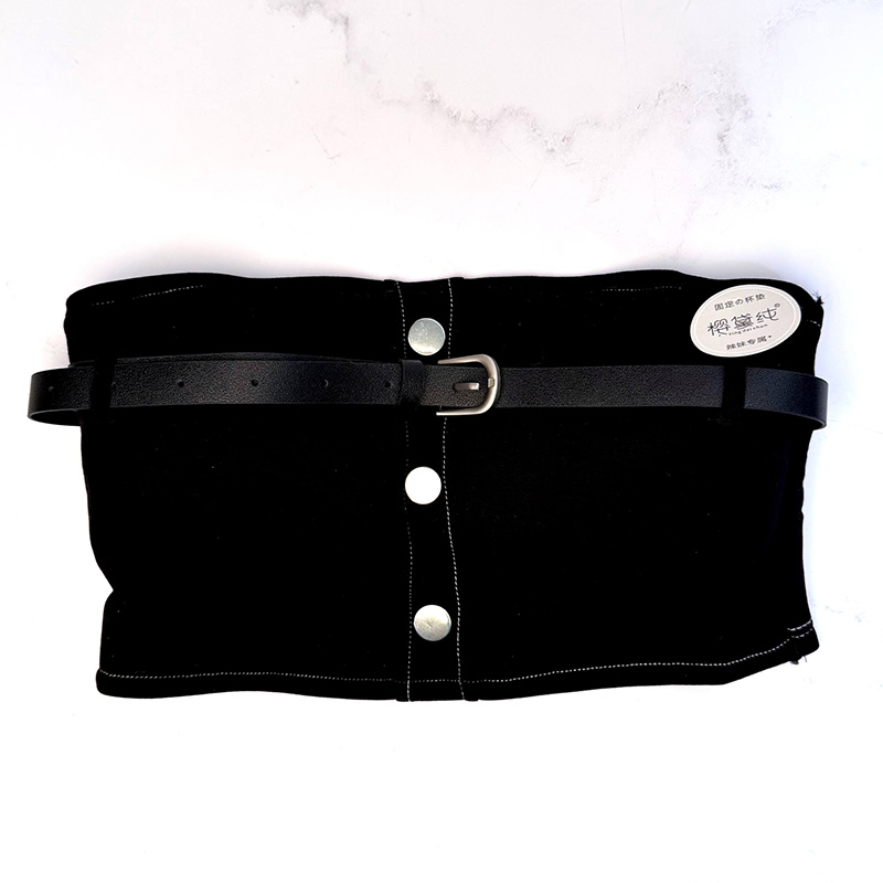 نیم‌ تنه کراپ زنانه وارداتی مدل کمربندی کد 2801