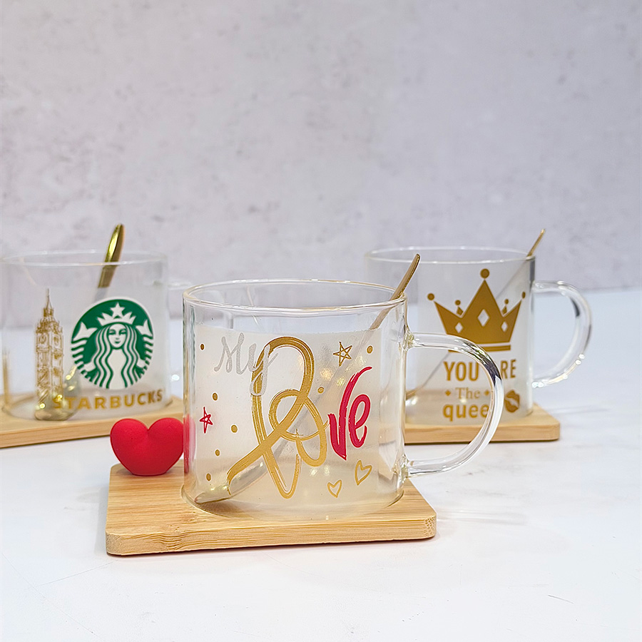 ماگ زیر چوبی بامبو قاشق دار مخصوص هدیه