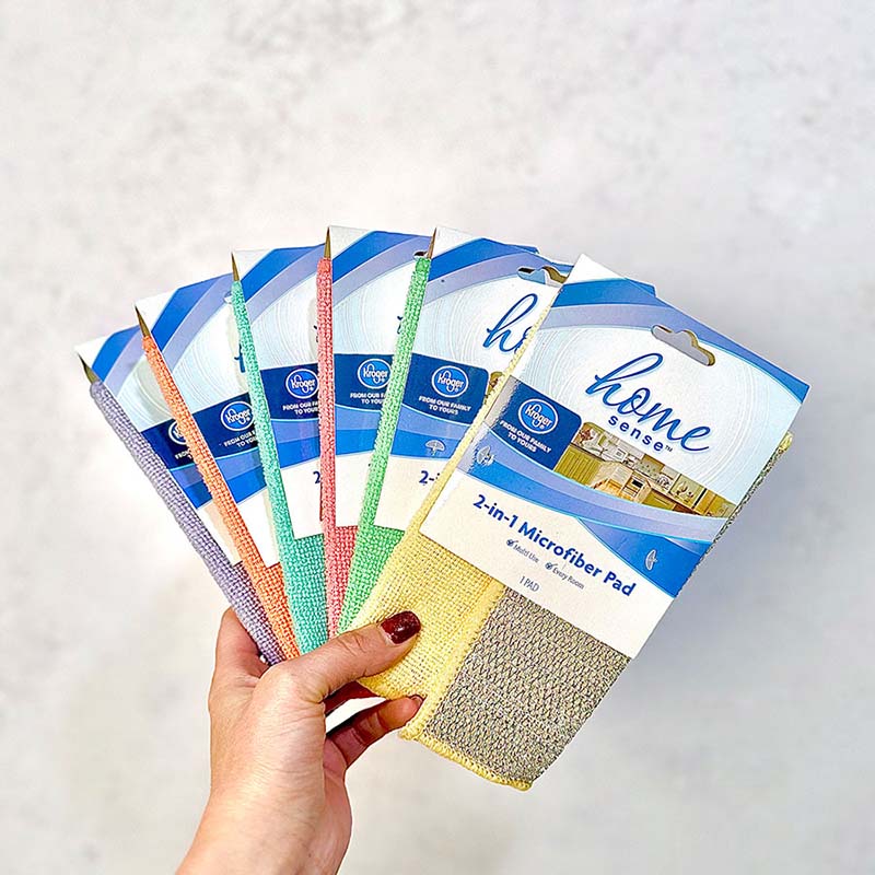 دستمال میکروفایبر 2in1 هوم سنس بسته دو عددی کد Z39