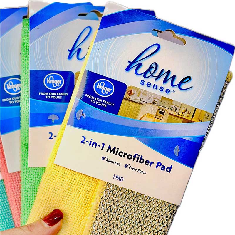 دستمال میکروفایبر 2in1 هوم سنس بسته دو عددی کد Z39