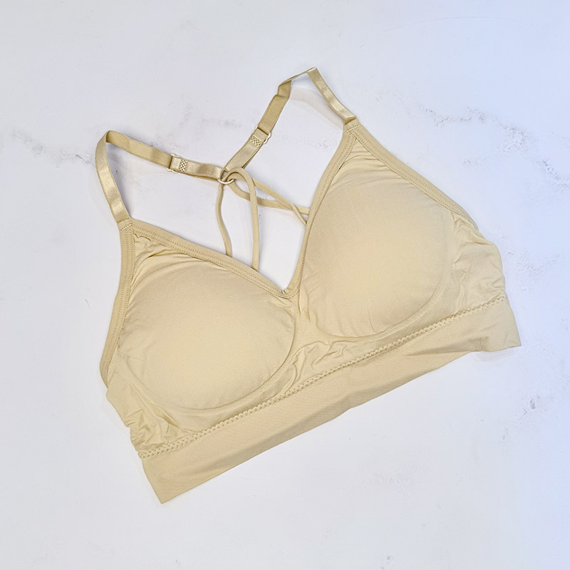 نیم‌ تنه کراپ زنانه وارداتی مدل اسپرت بند ضربدری کد 8853