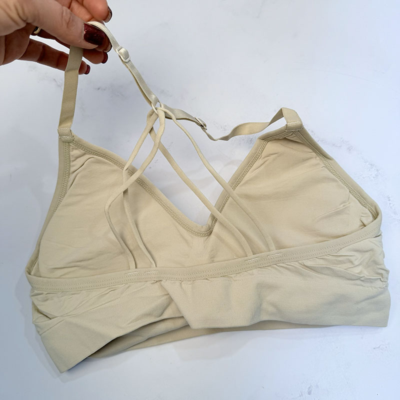 نیم‌ تنه کراپ زنانه وارداتی مدل اسپرت بند ضربدری کد 8853