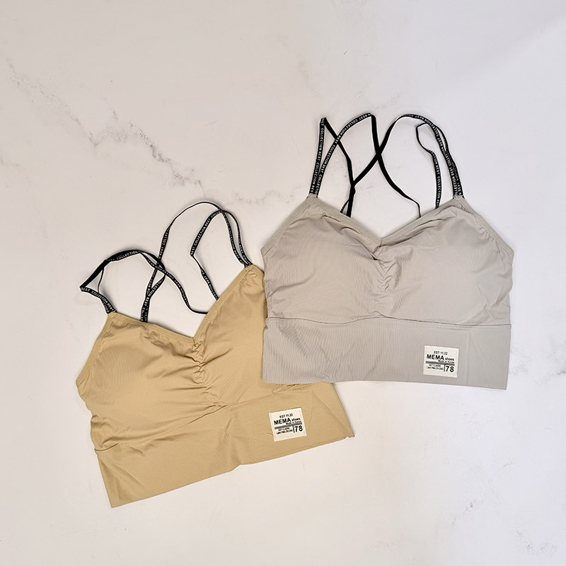 نیم‌ تنه کراپ زنانه وارداتی مدل اسپرت بندضربدری کد 2087