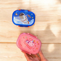 ظرف غذا فانتزی دو طبقه (لانچ باکس) مناسب مدرسه و مهد کد Y73