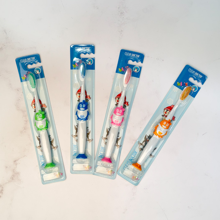 مسواک فانتزی عروسکی کودک طرح پنگوئن