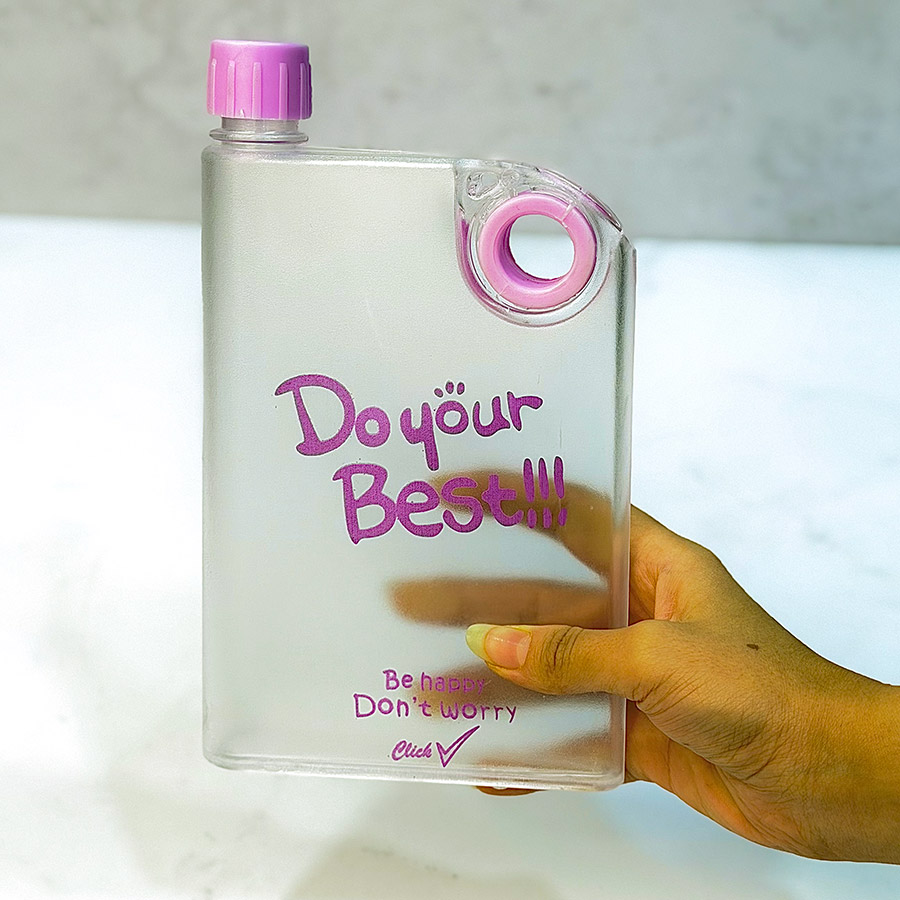 قمقمه آب کتابی مات Do your best