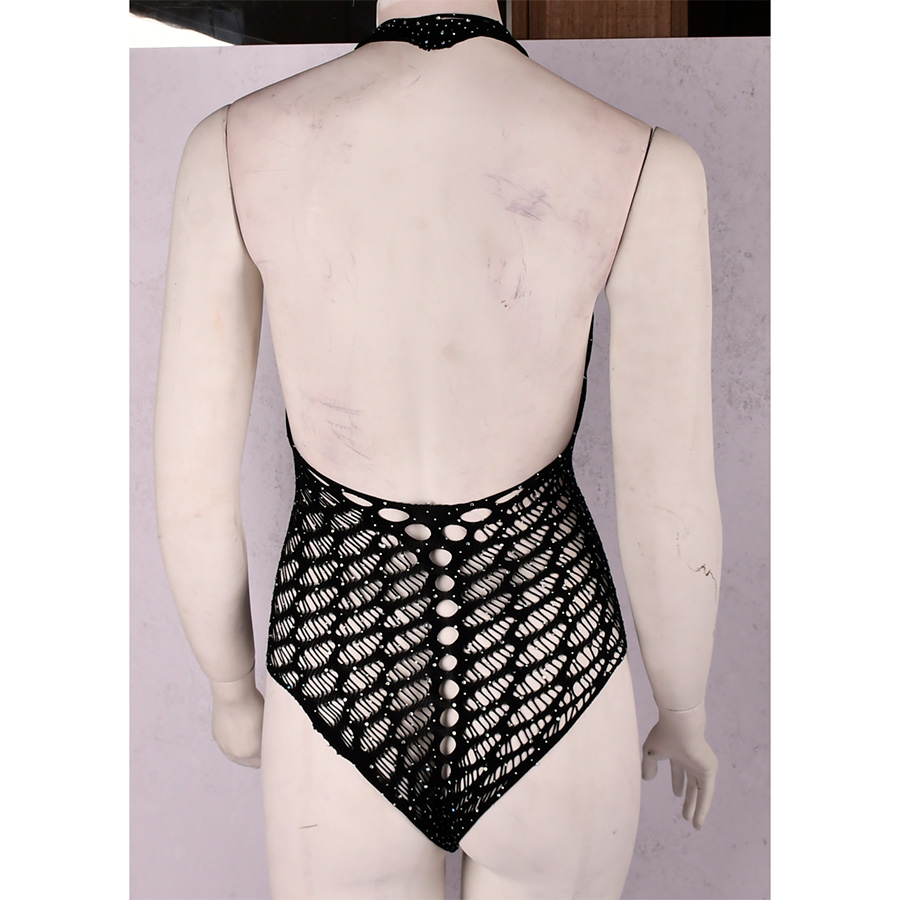 بادی زنانه فانتزی نگین دار فاق باز کد 741