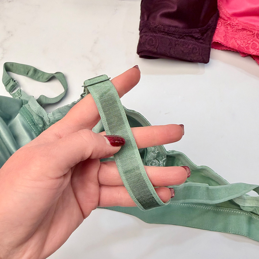 سوتین زنانه پرلون پرسی بدون فنر کاپ B برند شادی کد 522