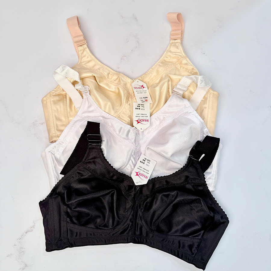 سوتین زنانه پرلون ساتن براق سایز بزرگ کاپ B برند شادی کد 935 و 239