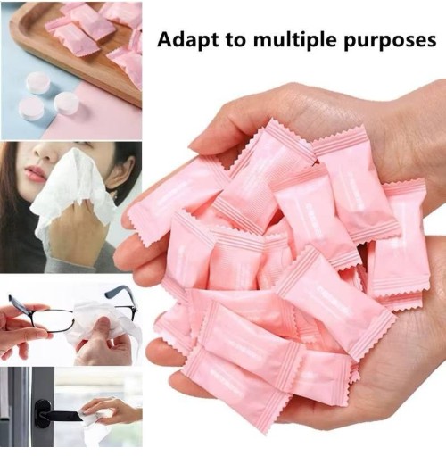 دستمال جادویی سفری Tissue ضد حساسیت 50 عددی