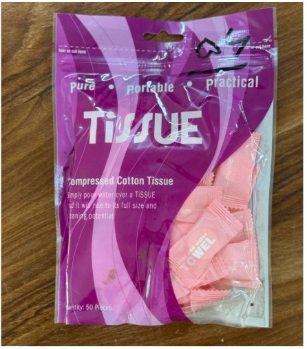 دستمال جادویی سفری Tissue ضد حساسیت 50 عددی