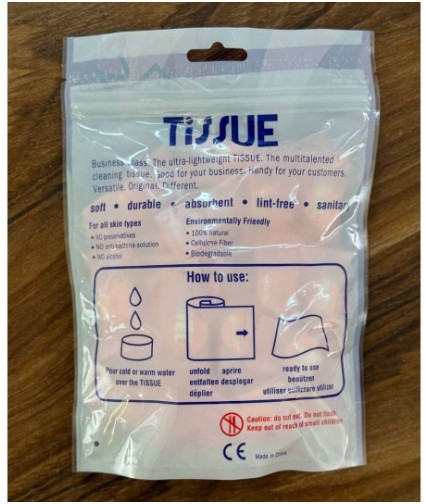 دستمال جادویی سفری Tissue ضد حساسیت 50 عددی