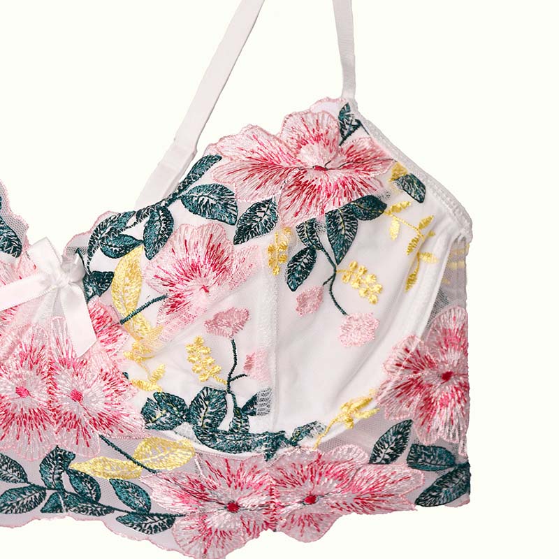 ست لباس زیر فانتزی شورت و سوتین فنردار برند SHEIN کد 110