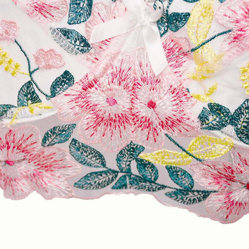 ست لباس زیر فانتزی شورت و سوتین فنردار برند SHEIN کد 110