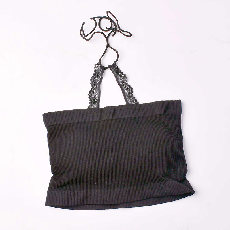 نیم‌ تنه کراپ زنانه کبریتی مدل بند پشت گردنی