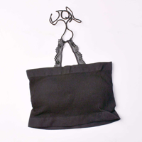 نیم‌ تنه کراپ زنانه کبریتی مدل بند پشت گردنی