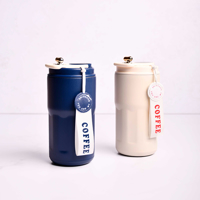 تراول ماگ دماسنج دار عایق چکه استیل 316 کافی و چای 420ml کد 4806