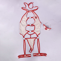 کاستوم و بادی فانتزی پرستاری 2 تکه برند SHEIN کد 126