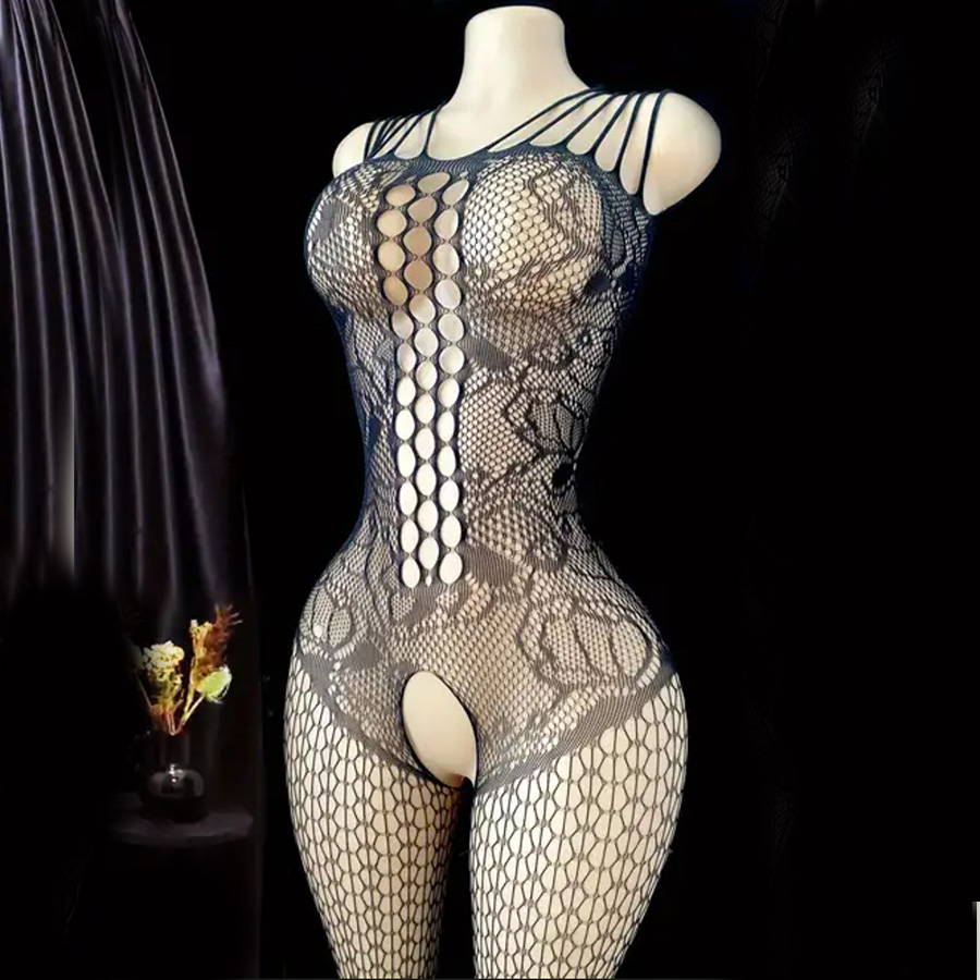 بادی فانتزی زنانه سرتاسری فاق باز کد 022