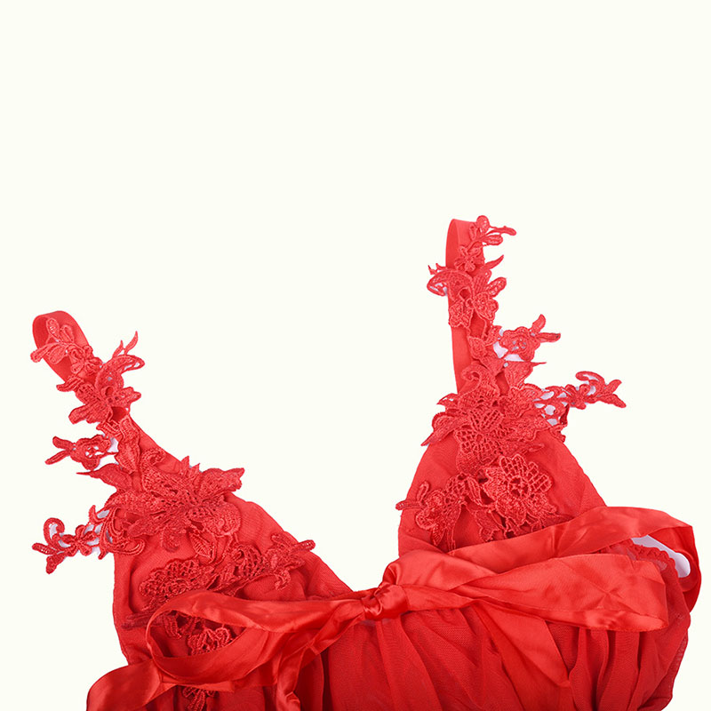 لباس خواب یک تکه طرح حریر و گیپور برند SHEIN کد 194