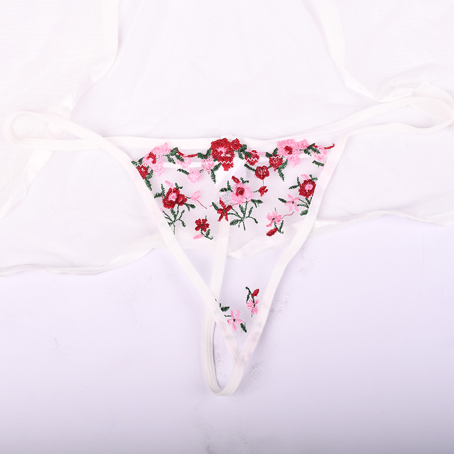 لباس خواب دو تکه طرح حریر و گیپور برند SHEIN کد 707