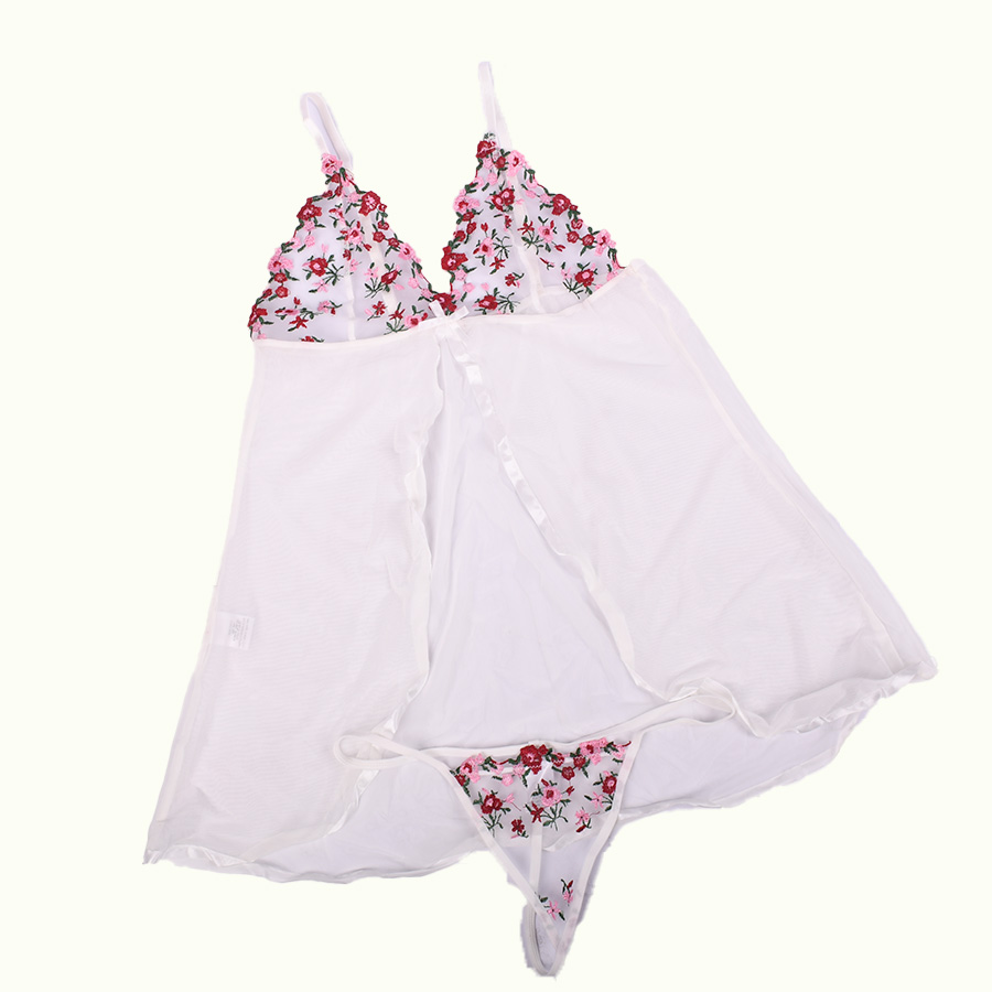 لباس خواب دو تکه طرح حریر و گیپور برند SHEIN کد 707