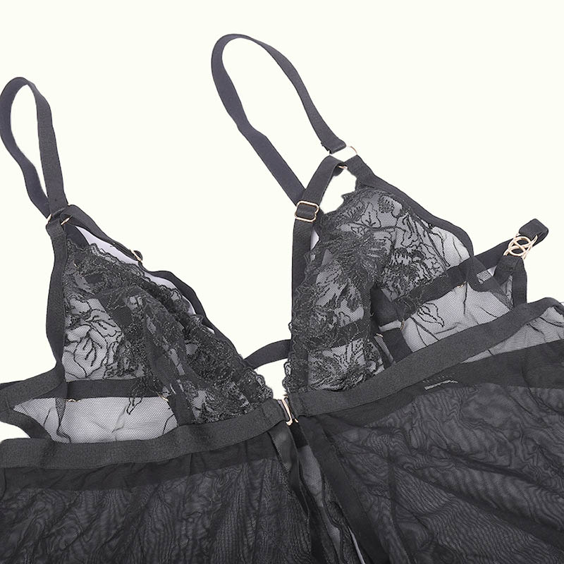 لباس خواب دو تکه طرح حریر و گیپور برند SHEIN کد 245