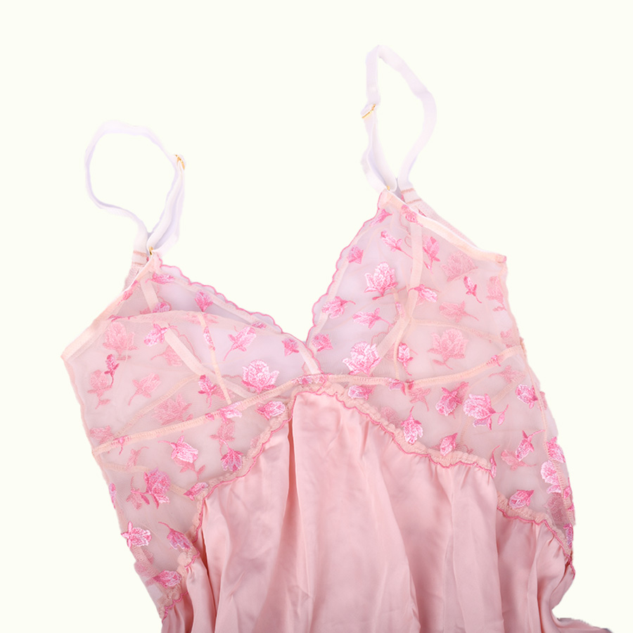 لباس خواب یک تکه طرح حریر و ساتن برند SHEIN کد 805