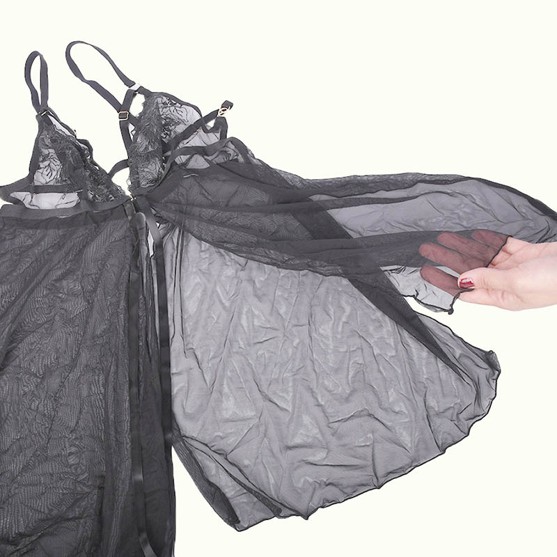 لباس خواب دو تکه طرح حریر و گیپور برند SHEIN کد 245