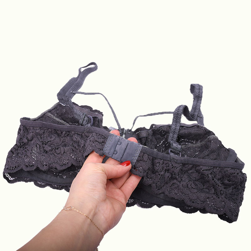 ست لباس زیر شورت و سوتین گیپوری هارنس دار برند HR کد 763