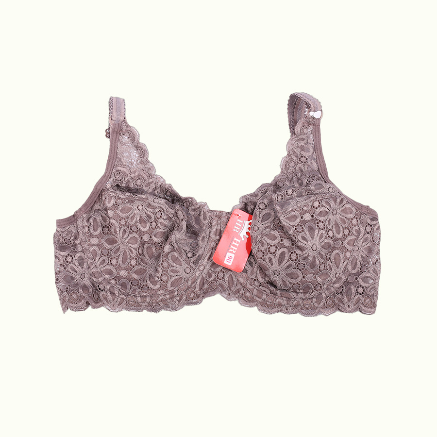 سوتین نخی زنانه گیپوری فنردار کاپ B برند HR کد 412