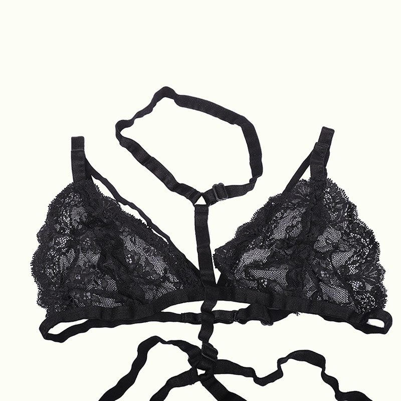 ست سه تکه زنانه فانتزی گیپوری هارنس دار کد 425