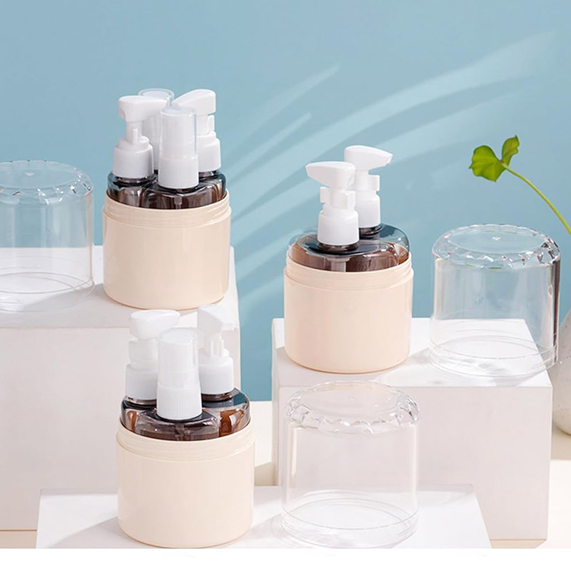 ست بهداشتی مسافرتی مادام استوانه‌ای 4 عددی