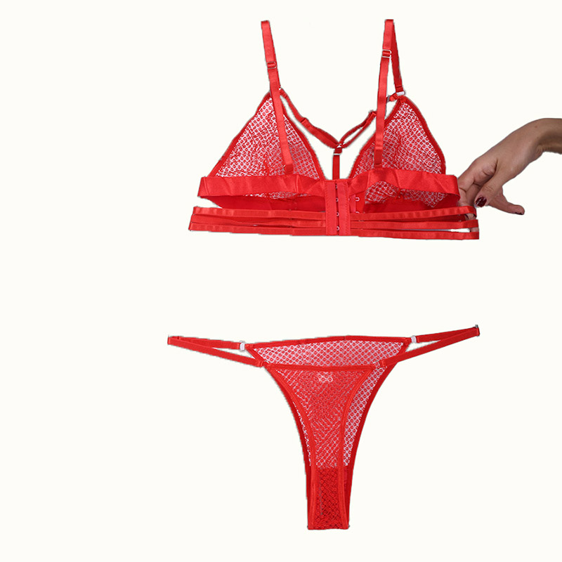 ست لباس زیر فانتزی شورت و سوتین توری برند SHEIN کد 108