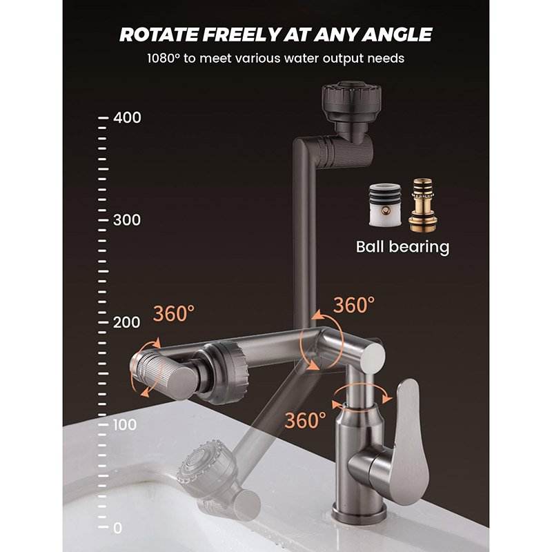 شیر سه محوره روشویی و ظرفشویی