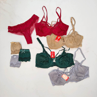 ست لباس زیر شورت و سوتین فنردار کاپ B برند HR کد 333