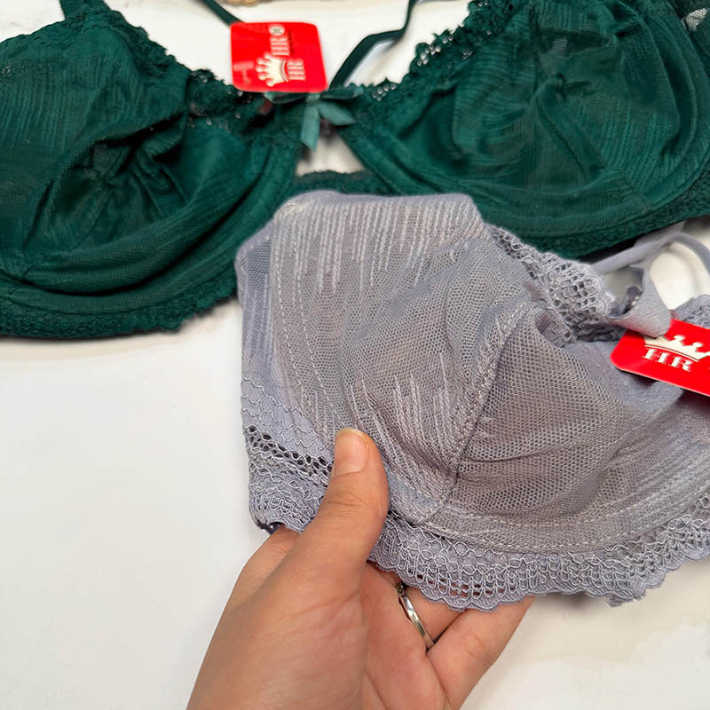 ست لباس زیر شورت و سوتین فنردار کاپ B برند HR کد 333