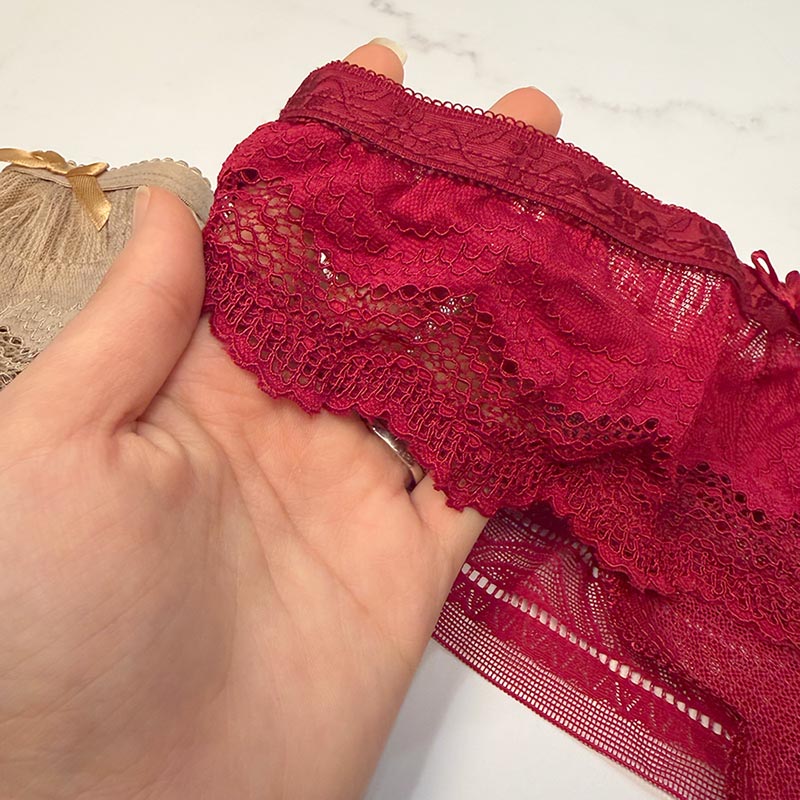 ست لباس زیر شورت و سوتین فنردار کاپ B برند HR کد 333