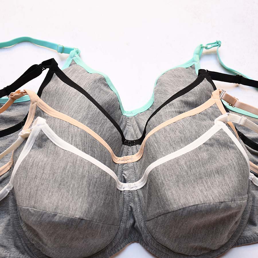 سوتین نخی فنردار بدون اسفنج کاپ C طرح ونا HR کد 15