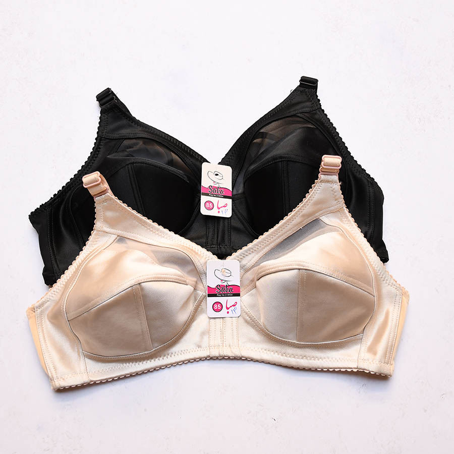 سوتین پرلون براق مدل بدون فنر و بدون اسفنج صبا کد 13