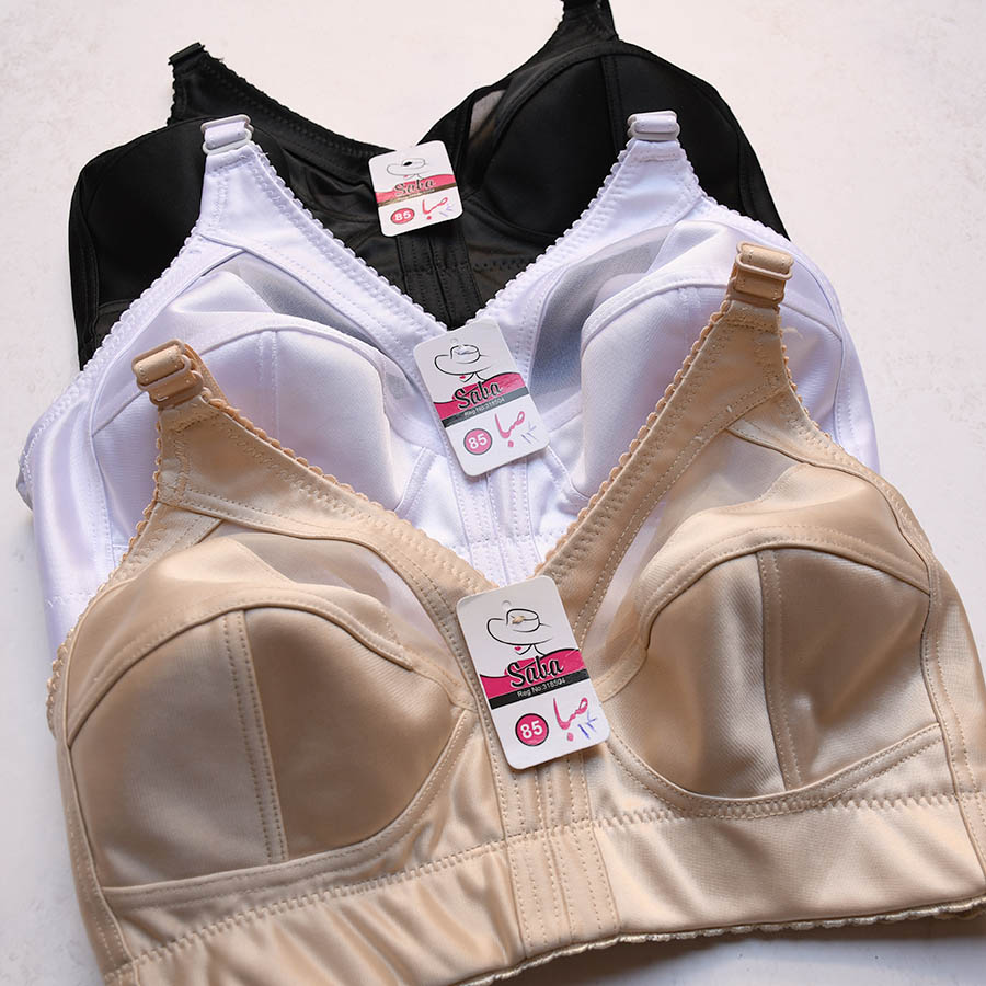 سوتین پرلون براق مدل بدون فنر و بدون اسفنج کش مخفی صبا کد 14