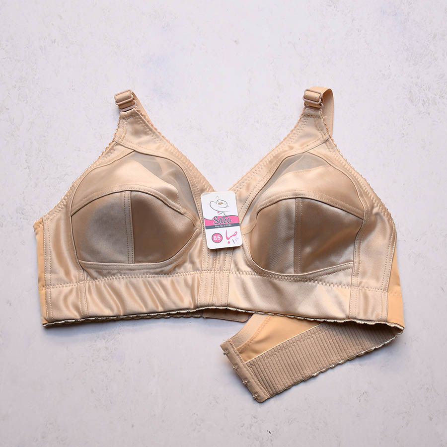 سوتین پرلون براق مدل بدون فنر و بدون اسفنج کش مخفی صبا کد 14