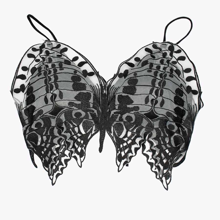 نیم‌ تنه کراپ وارداتی مدل پروانه کد 12