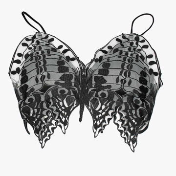 نیم‌ تنه کراپ وارداتی مدل پروانه کد 12