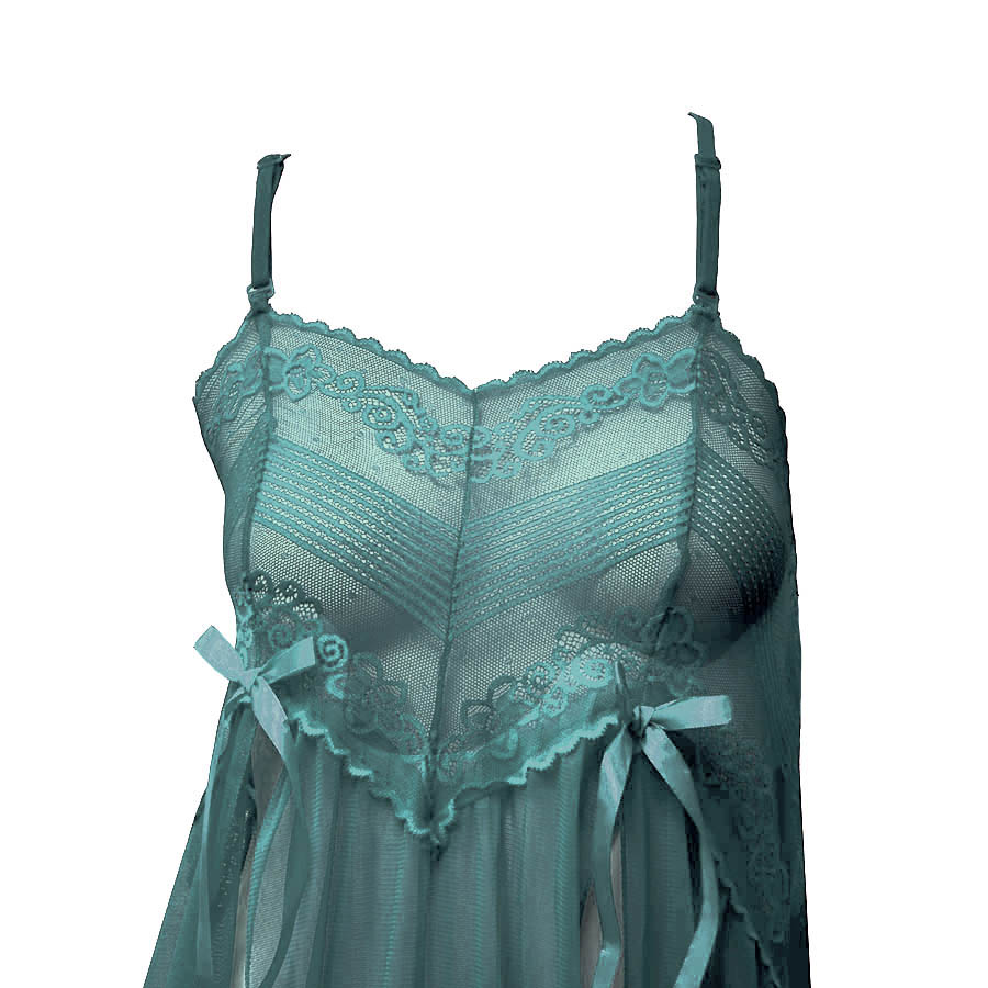 لباس خواب دو تکه طرح حریر و تور کد 646