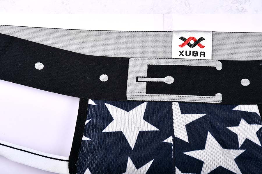 شورت فانتزی مردانه مدل پشت باز طرح ستاره برند XUBA کد 305